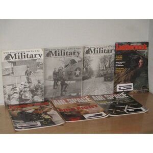 Wholesale Lot of 7 Military Magazines Leatherneck Air Space WWII Military Good
